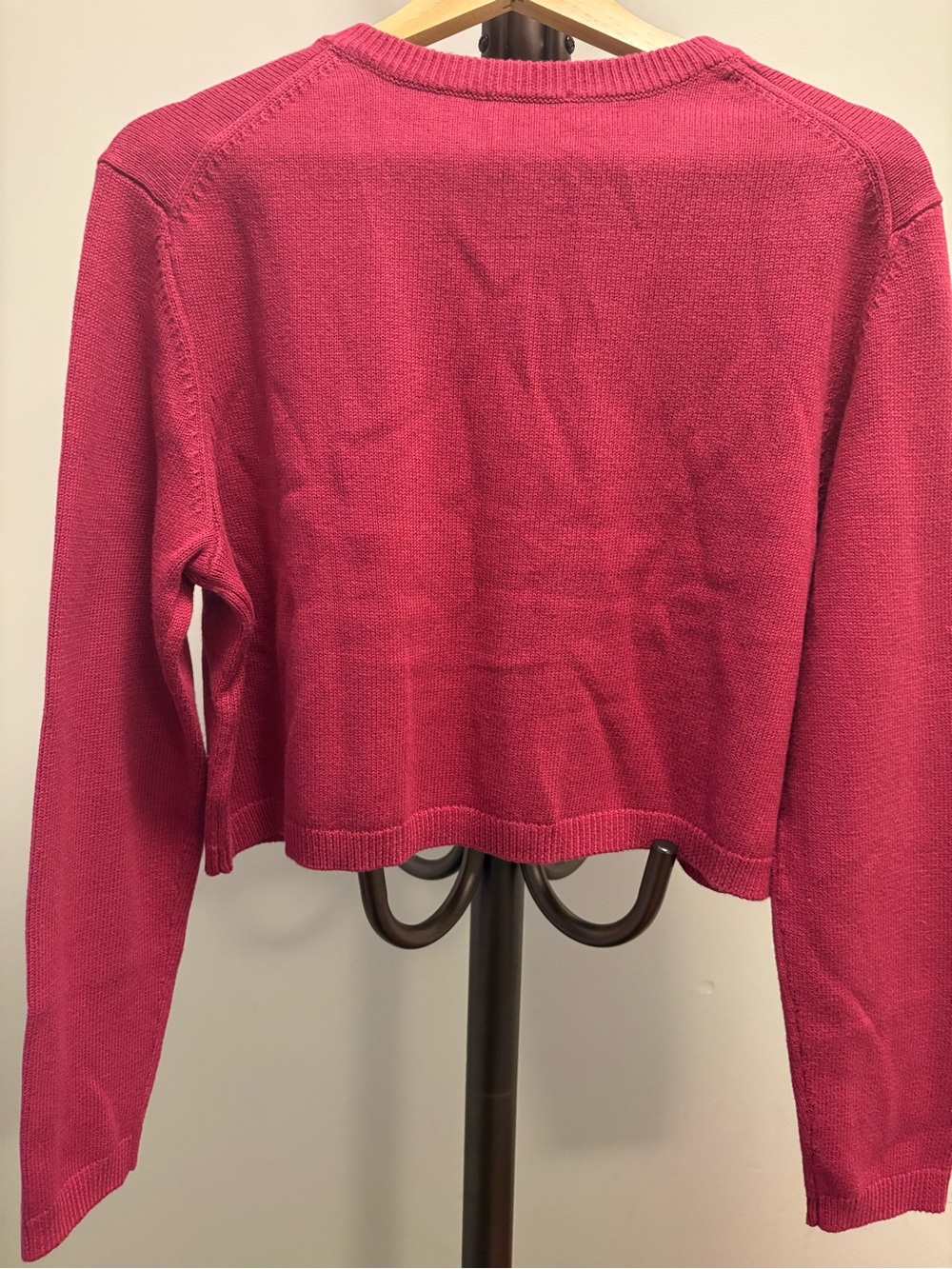 Wilfred Deep Raspberry Knit Cardigan - Picture 2 of 8